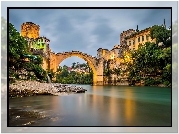 Bośnia i Hercegowina, Mostar, Rzeka Neretwa, Most