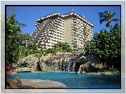 Acapulco, Hotel, Princess, Kaskada, Basen, Ogród