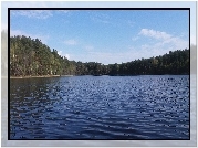 Jezioro, Mazury, Woda, Las