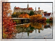 Zamek, Sigmaringen, Rzeka, Most, Niemcy