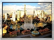 Las Vegas, Panorama, Miasta, Fontanna