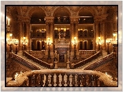 Francja, Paryż, Opera Palais Garnier, Wnętrze, Schody