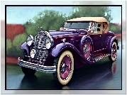 Samochód, Zabytkowy, Packard, Deluxe