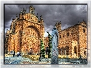 Hiszpania, Salamanka, Zabytek, Katedra, Posąg