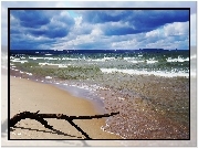 Morze, Bałtyk, Plaża, Fale