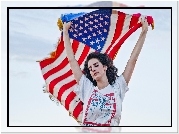 Piosenkarka, Lana Del Rey, Flaga, USA