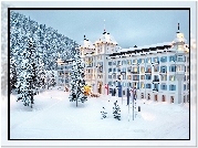 Góry, Las, Hotel, Kempinski, Grand des Bains, St.Moritz