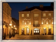 Piotrków Trybunalski, Rynek Trybunalski, Hotel Staromiejski, Noc