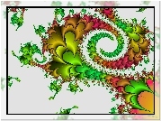 Kolorowa Spirala, Fraktal, Grafika