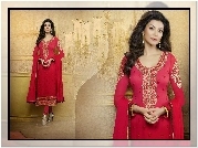 Kobieta, Strój, Salwar, Kameez, Makijaż, Biżuteria