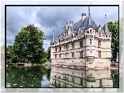 Zamek, Azay, le Rideau, Francja