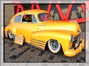Zabytkowy, Żółty, Chevrolet Fleetline, 1948