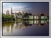 Rosja, Moskwa, Klasztor, Muzeum, Monaster Nowodziewiczy, Rzeka Moskwa, Kościół