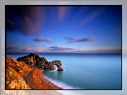 Anglia, Morze, Wybrzeże Jurajskie, Skała, Durdle Door, Plaża