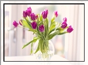 Tulipany, Różowe, Wazon