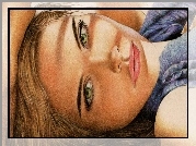 Dziewczyna, Celebrytka, Isabel Lucas, Paintography