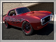 Zabytkowy, Czerwony, Pontiac Firebird 400, 1968