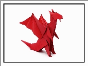 Origami, Czerwony, Smok