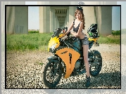 Motocykl, Honda CBR 1000 RR, Kobieta