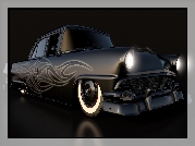 Czarny, Ford Fairlane Town Sedan, 1956, Zabytkowy