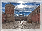 Zamek w Lublinie, Lublin, Polska, Dziedziniec, Wieża, Donżon