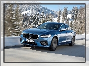 Niebieskie, Volvo S90 T5 R-Design, Sedan, 2016