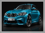 Niebieskie, BMW M2 Coupe Long Beach Blue Metallic, 2016