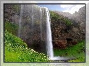 Wodospad, Seljalandsfoss, Skały