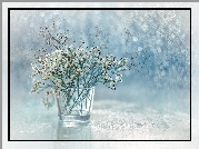 Dekoracja, Suche, Rośliny, Wazonik, Bokeh