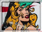 Graffiti, Kobieta, Postać, Komiks