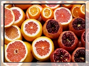 Grejpfrut, Pomarańcze, Granaty