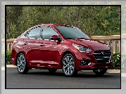 Czerwony, Hyundai Accent, 2018