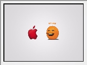 Grafika 2D, Logo, Apple, Pomarańcza
