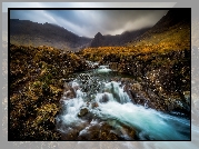 Szkocja, Highland, Góry Cuillin, Kaskada, Potok