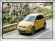 Żółty, Volkswagen Golf 7, Facelift