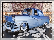 Niebieski, Ford Fairlane Town Sedan, 1956, Zabytkowy