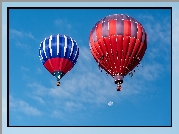 Balony, Niebo, Księżyc