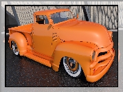 Zabytkowy, Pomarańczowy, Chevrolet 3100 Pickup, 1954