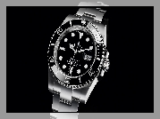 Zegarek, Rolex Submariner, Czarne tło