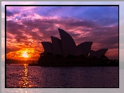 Sydney Opera House, Sydney, Australia, Wschód słońca