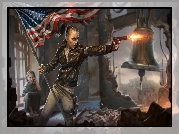 Gra, Homefront The Revolution, Flaga, Stanów Zjednoczonych, Wojna, Płaczące, Dziecko