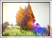 Gra, Minecraft, Domek