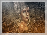Kobieta, Paintography, Kok, Muszla