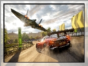 Gra, Forza Horizon 4, Samochód, Samolot, Ulica