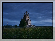 Drewniana, Cerkiew Ikony Matki Boskiej Włodzimierskiej, Łąka, Podporożje, Obwód archangielski, Rosja