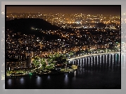 Brazylia, Rio de Janerio, Miasto nocą