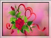 Grafika 2D, Róże, Serca