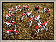 Motocykle, Honda CRF, Czerwono-białe