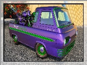 Fioletowy, Ford Econoline Pickup, Motocykle