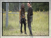 Serial, The Walking Dead, Żywe trupy, Rick Grimes, Andrew Lincoln, Michonne, Danai Gurira